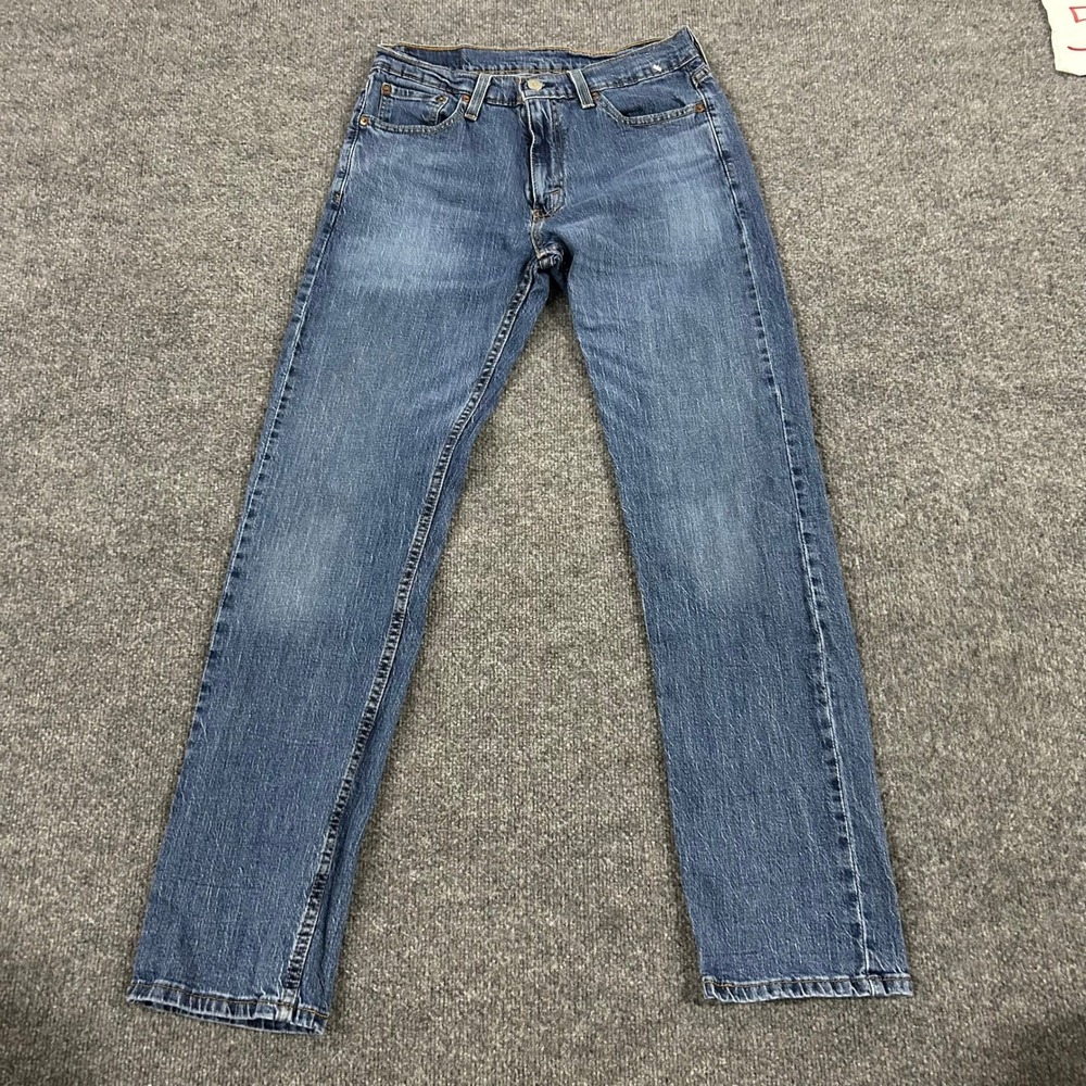 Levi's Jeans Mens Size 30 Blue 505 Regular Fit Straight Leg Stretch Denim Pants
